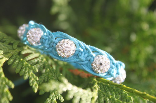 Shamballa macramé náramek "Arachne" — foto 2