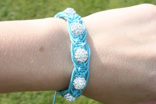 Shamballa macramé náramek "Arachne" — foto 3