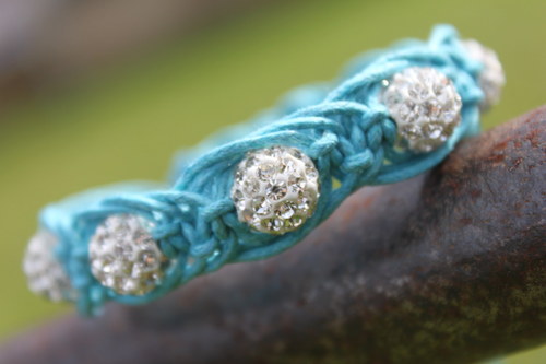 Shamballa macramé náramek "Arachne" — foto 4