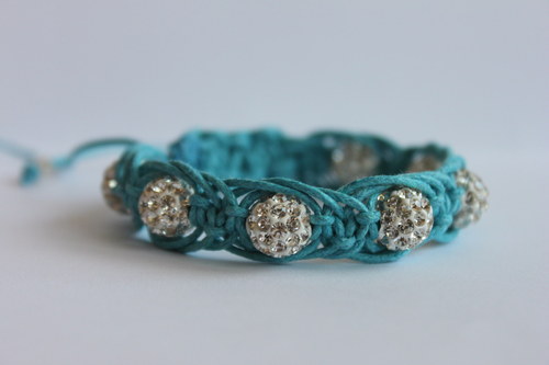 Shamballa macramé náramek "Arachne" — foto 5