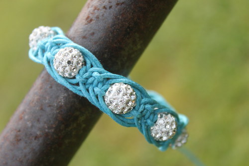Shamballa macramé náramek "Arachne" — foto 6
