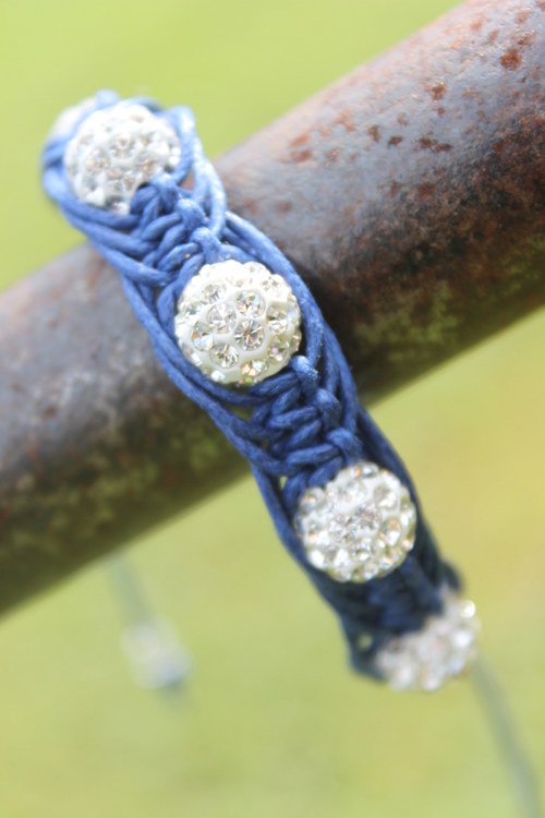 Shamballa/macramé náramek "Arachne" — foto 3