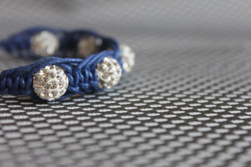 Shamballa/macramé náramek "Arachne" — foto 4