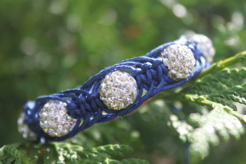 Shamballa/macramé náramek "Arachne" — foto 5