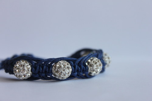 Shamballa/macramé náramek "Arachne" — foto 6