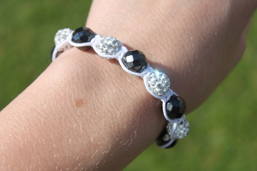 Náramek makramé/shamballa — foto 5