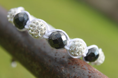 Náramek makramé/shamballa — foto 6