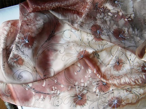 Zahrada / šátek 75 x 75 cm/ — foto 5