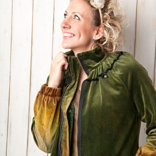 Sametová parka - vel. S — foto 5