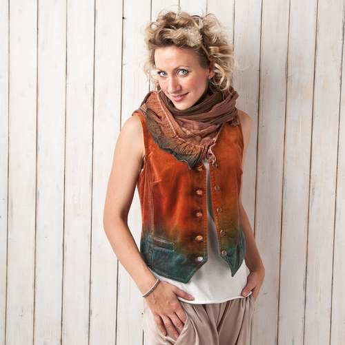 Sametová vestička "classic" - vel. M — foto 3