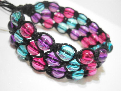 Shamballa náramek trojitý — foto 4