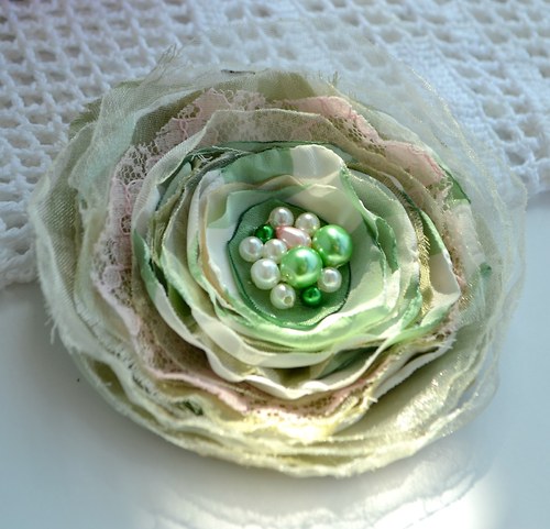 Brož - Mentolka - Shabby Chic — foto 6