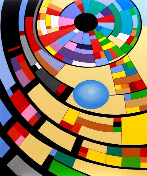 REPRODUKCE V RÁMU - SPIRÁLA, 20x30 — foto 2
