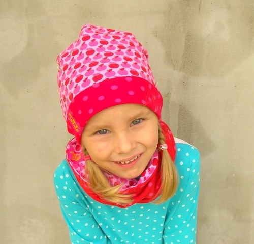 Čepička 4v1 "Jablíčka a puntíky" — foto 3