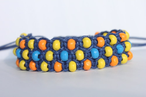 Náramek trojitý / Triple shamballa — foto 2