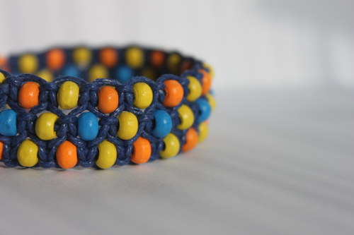 Náramek trojitý / Triple shamballa — foto 5