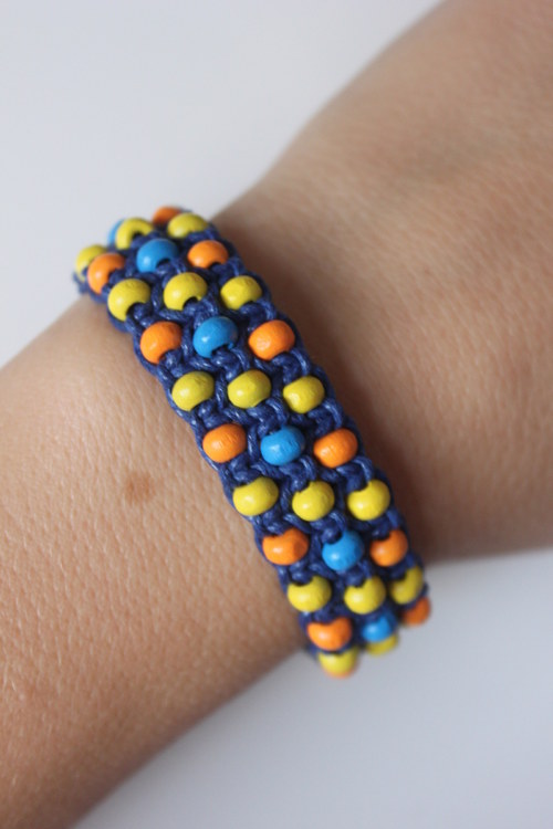 Náramek trojitý / Triple shamballa — foto 6