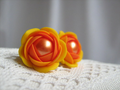 Orange, náušnice — foto 5