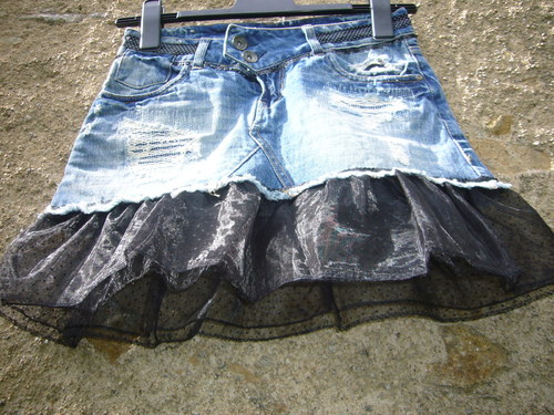 Denim suknice - Puntík No. 4 - Black — foto 2
