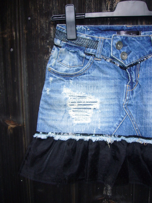 Denim suknice - Puntík No. 4 - Black — foto 3