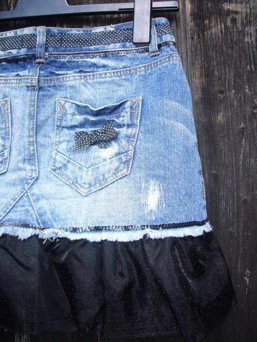 Denim suknice - Puntík No. 4 - Black — foto 5