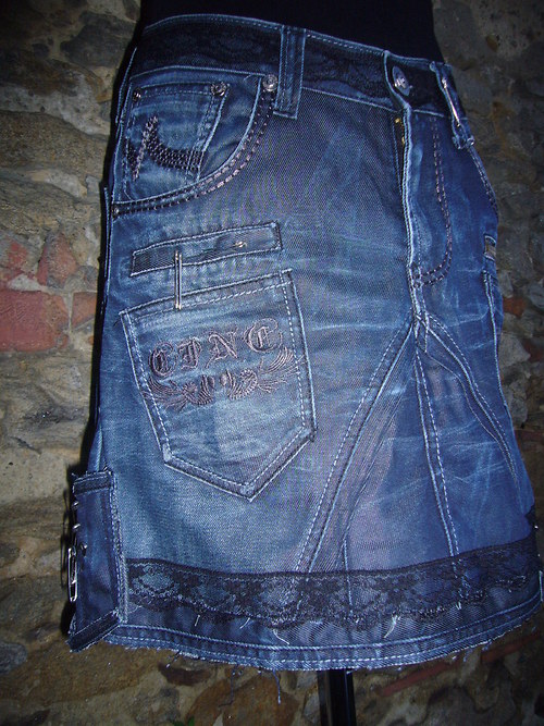 Denim sukně - " Womanka Punk" — foto 3
