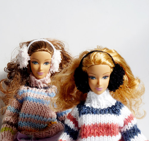 Bílo-růžové klapky pro Barbie — foto 3