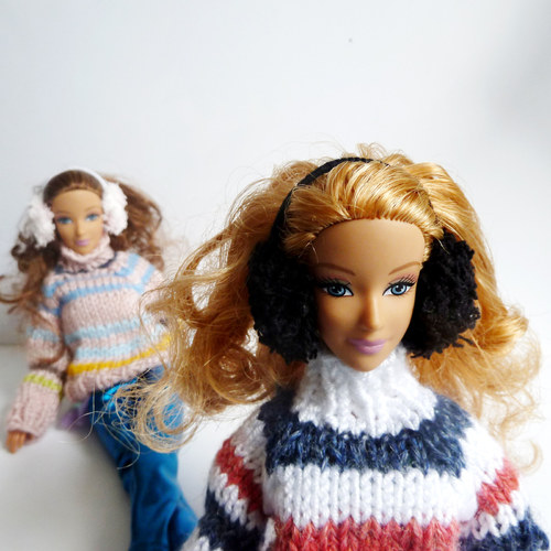 Bílo-růžové klapky pro Barbie — foto 4