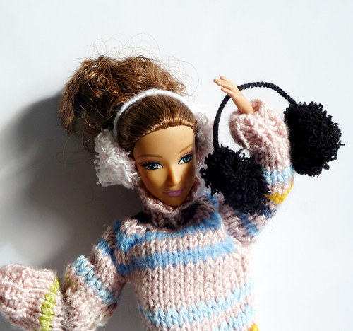 Bílo-růžové klapky pro Barbie — foto 6
