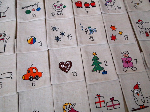 Adventní kalendář "malované pytlíčky" — foto 2