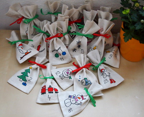 Adventní kalendář "malované pytlíčky" — foto 5