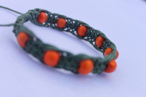 Náramek makramé/shamballa — foto 5