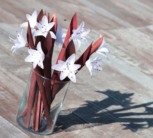 Nylon flowers "Bílá lilie" — foto 2