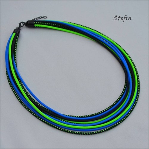 Juicy blue & green - náhrdelník — foto 4