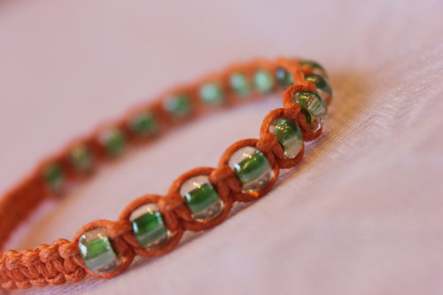 Náramek makramé/shamballa — foto 3