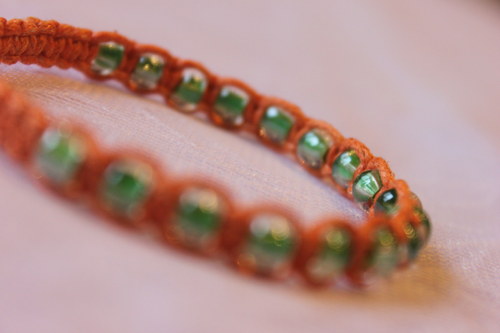 Náramek makramé/shamballa — foto 4
