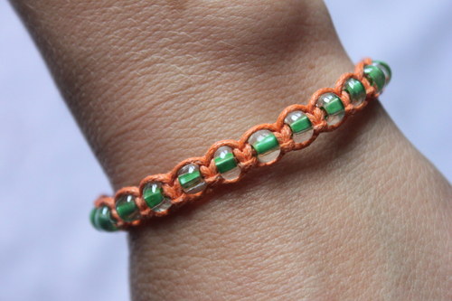 Náramek makramé/shamballa — foto 5