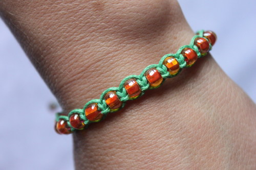 Náramek makramé/shamballa — foto 4