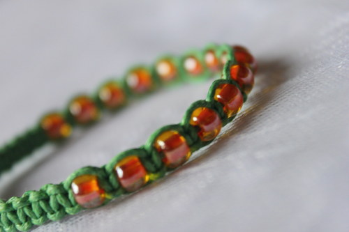 Náramek makramé/shamballa — foto 5