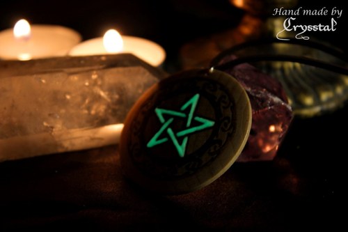 ...amulet "Keltský pentagram" - svietiaci v tme — foto 4