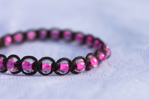 Náramek macramé/shamballa — foto 4