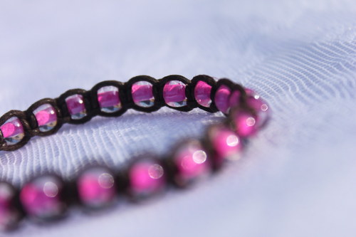 Náramek macramé/shamballa — foto 6