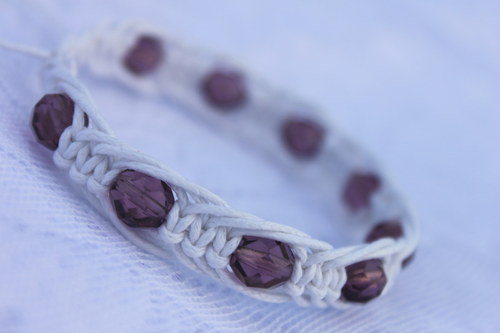 Náramek makramé/shamballa — foto 2