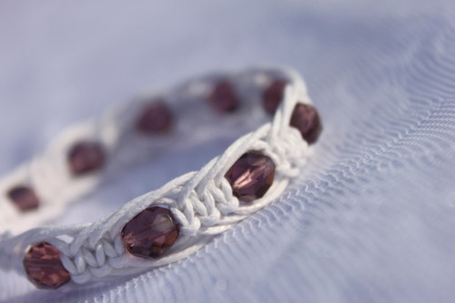 Náramek makramé/shamballa — foto 3