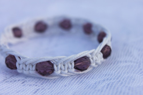 Náramek makramé/shamballa — foto 6