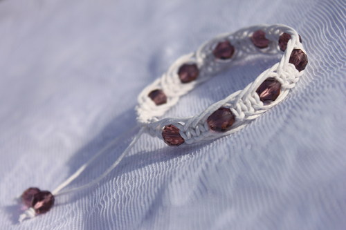 Náramek makramé/shamballa — foto 5