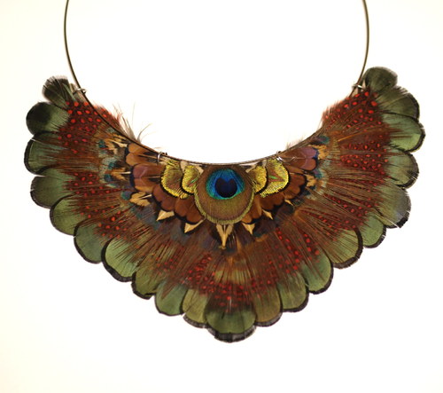 Peacock Feather Necklace — foto 4