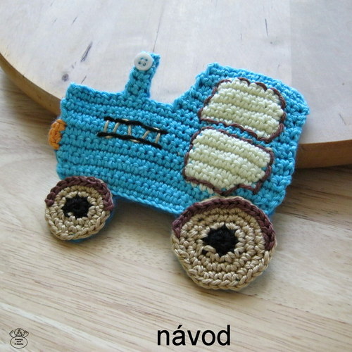 Traktůrek_návod na háčkovanou aplikaci — foto 2