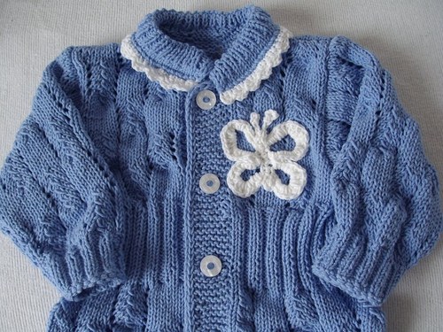 Pletená kojenecká kombinézka — foto 2