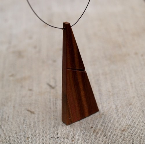 Dřevěný náhrdelník LV. - MINIMAL BIG — foto 5